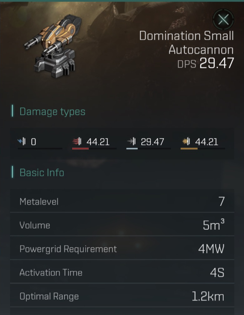 Domination Small Autocannon image