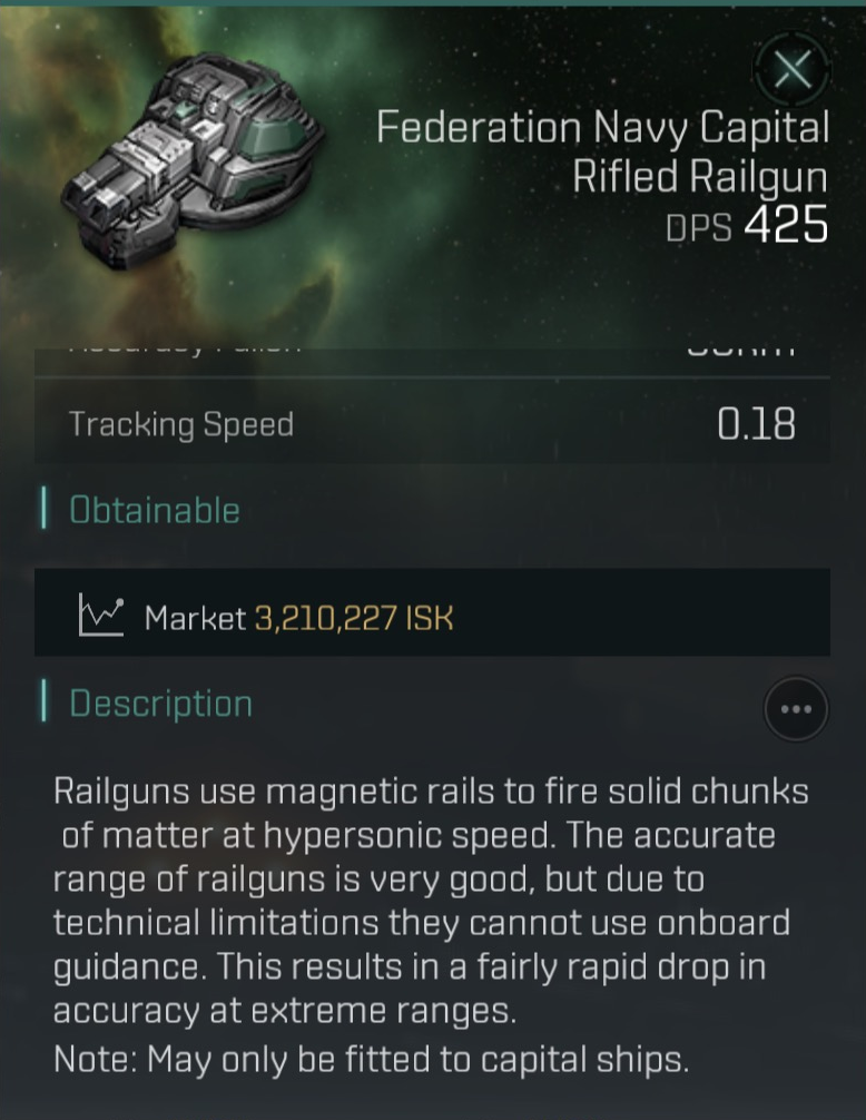 Federation Navy Capital Rifled Railgun image