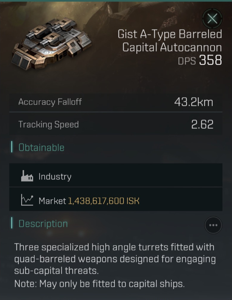 Gist A-Type Barreled Capital Autocannon image