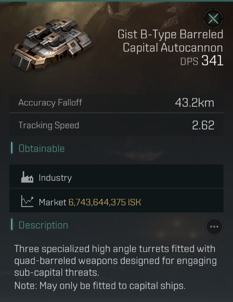 Gist B-Type Barreled Capital Autocannon image