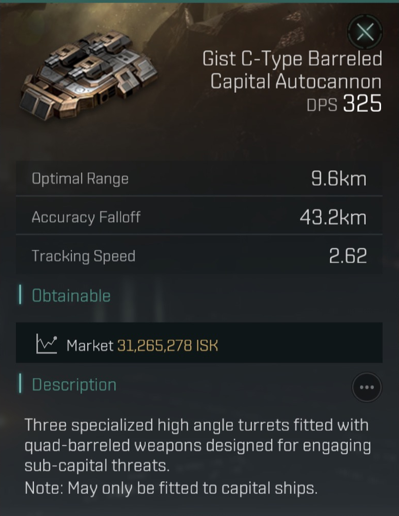 Gist C-Type Barreled Capital Autocannon image