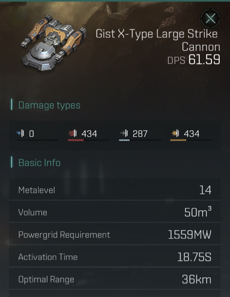 Gist X-Type Large Strike Cannon image