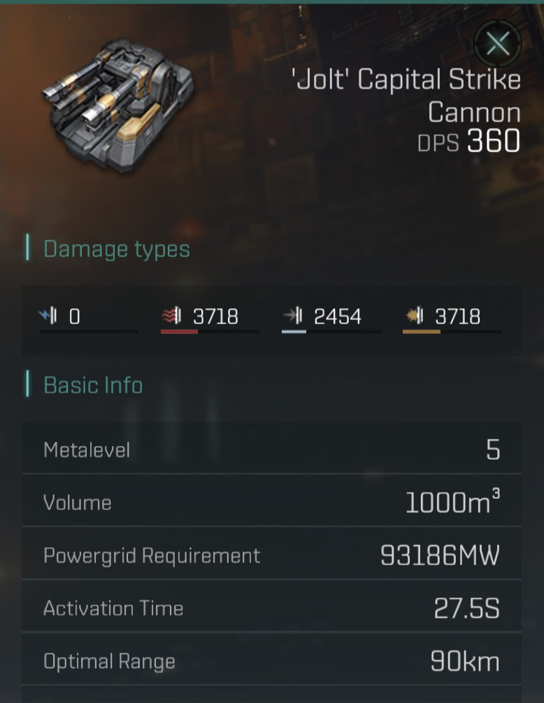 'Jolt' Capital Strike Cannon image