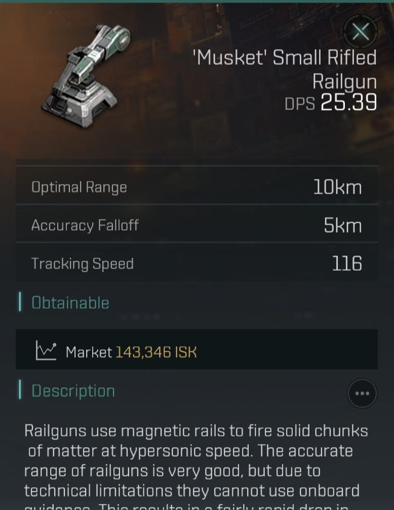'Musket' Small Rifled Railgun image
