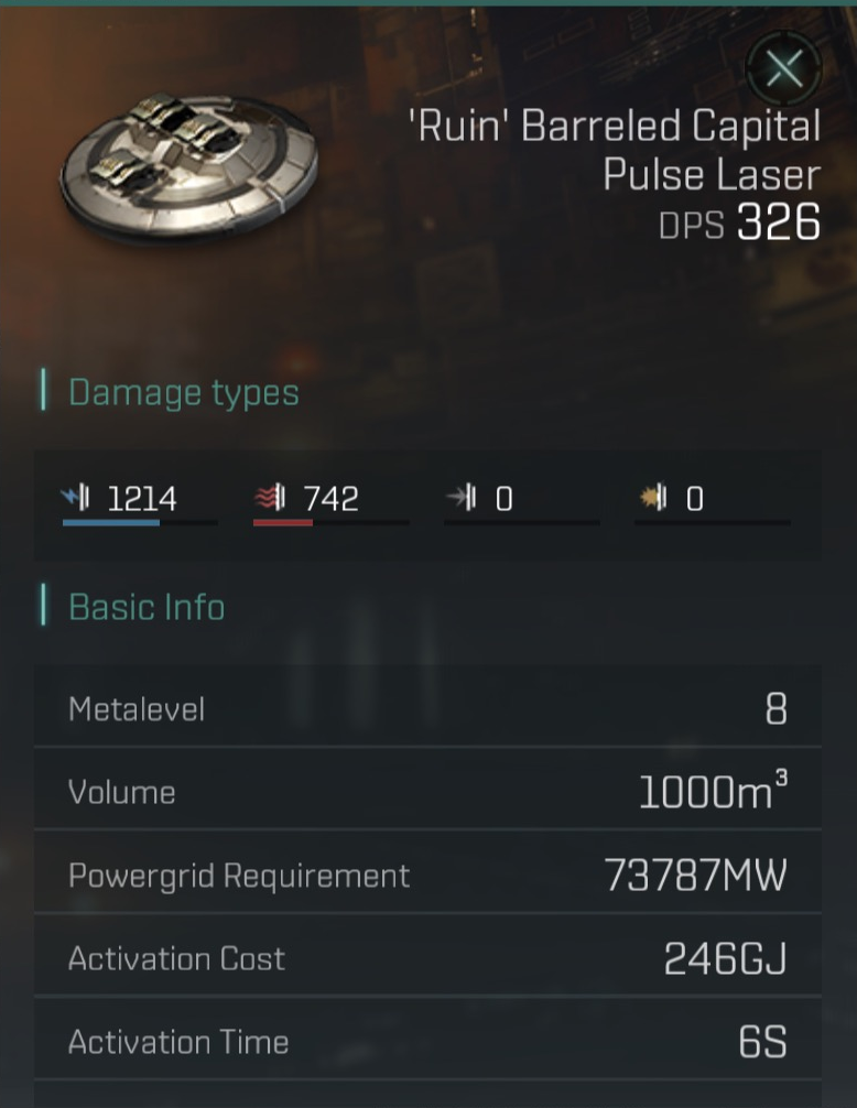 'Ruin' Barreled Capita Pulse Laser image