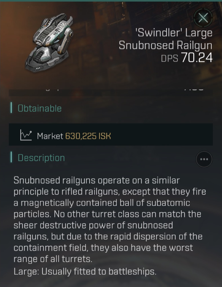 'Swindler' Large Snubnosed Railgun image